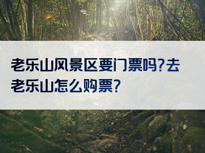 老乐山风景区要门票吗？去老乐山怎么购票？