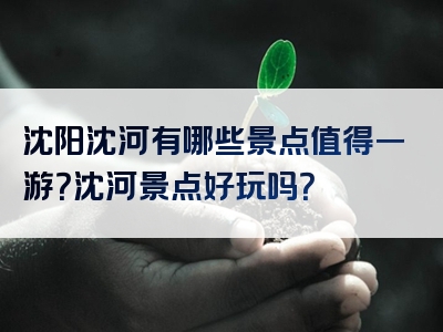 沈阳沈河有哪些景点值得一游？沈河景点好玩吗？
