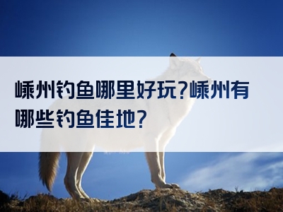 嵊州钓鱼哪里好玩？嵊州有哪些钓鱼佳地？