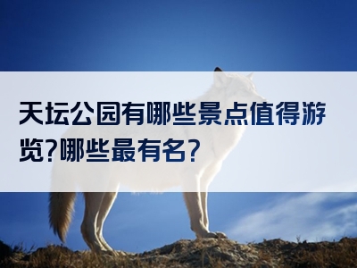 天坛公园有哪些景点值得游览？哪些最有名？
