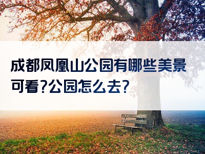 成都凤凰山公园有哪些美景可看？公园怎么去？