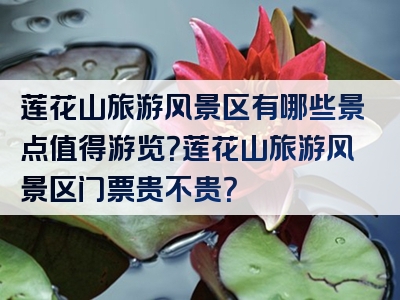 莲花山旅游风景区有哪些景点值得游览？莲花山旅游风景区门票贵不贵？