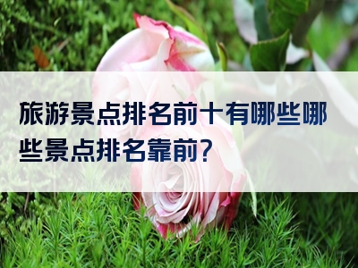 旅游景点排名前十有哪些哪些景点排名靠前？