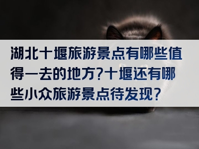 湖北十堰旅游景点有哪些值得一去的地方？十堰还有哪些小众旅游景点待发现？