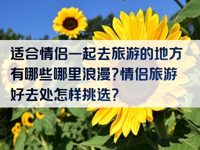 适合情侣一起去旅游的地方有哪些哪里浪漫？情侣旅游好去处怎样挑选？