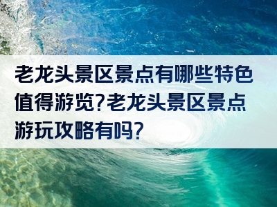 老龙头景区景点有哪些特色值得游览？老龙头景区景点游玩攻略有吗？