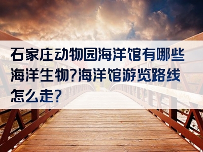 石家庄动物园海洋馆有哪些海洋生物？海洋馆游览路线怎么走？