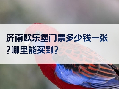 济南欧乐堡门票多少钱一张？哪里能买到？