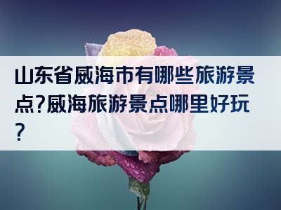 山东省威海市有哪些旅游景点？威海旅游景点哪里好玩？