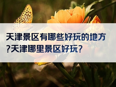 天津景区有哪些好玩的地方？天津哪里景区好玩？