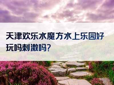 天津欢乐水魔方水上乐园好玩吗刺激吗？