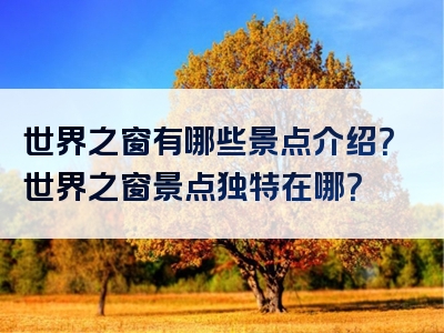 世界之窗有哪些景点介绍？世界之窗景点独特在哪？