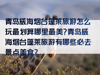青岛威海烟台蓬莱旅游怎么玩最划算哪里最美？青岛威海烟台蓬莱旅游有哪些必去景点美食？