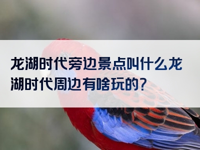 龙湖时代旁边景点叫什么龙湖时代周边有啥玩的？