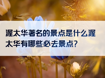 渥太华著名的景点是什么渥太华有哪些必去景点？
