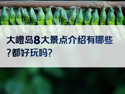 大嶝岛8大景点介绍有哪些？都好玩吗？