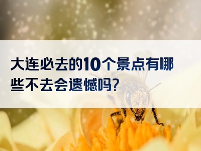 大连必去的10个景点有哪些不去会遗憾吗？