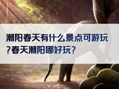 潮阳春天有什么景点可游玩？春天潮阳哪好玩？