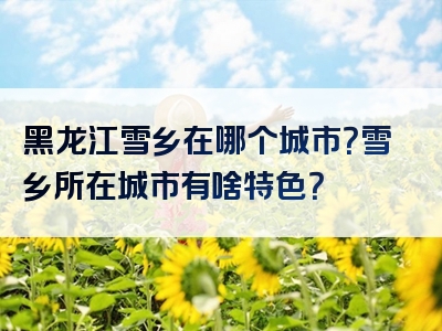 黑龙江雪乡在哪个城市？雪乡所在城市有啥特色？