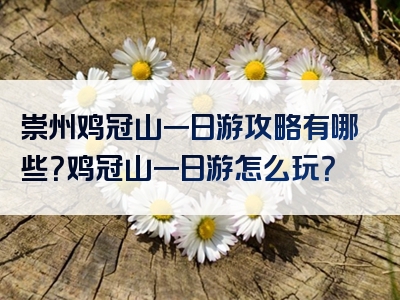 崇州鸡冠山一日游攻略有哪些？鸡冠山一日游怎么玩？