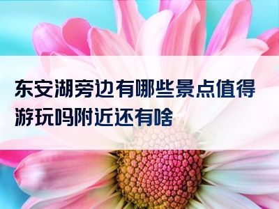 东安湖旁边有哪些景点值得游玩吗附近还有啥
