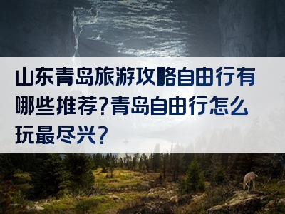 山东青岛旅游攻略自由行有哪些推荐？青岛自由行怎么玩最尽兴？