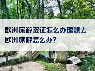 欧洲旅游签证怎么办理想去欧洲旅游怎么办？