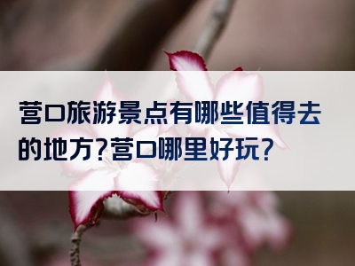 营口旅游景点有哪些值得去的地方？营口哪里好玩？