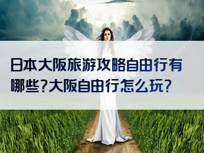 日本大阪旅游攻略自由行有哪些？大阪自由行怎么玩？
