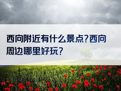 西向附近有什么景点？西向周边哪里好玩？