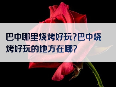 巴中哪里烧烤好玩？巴中烧烤好玩的地方在哪？