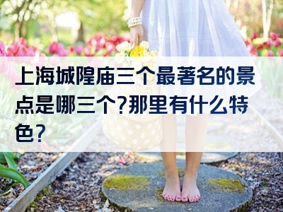 上海城隍庙三个最著名的景点是哪三个？那里有什么特色？