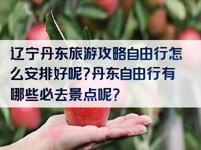 辽宁丹东旅游攻略自由行怎么安排好呢？丹东自由行有哪些必去景点呢？