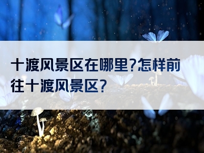 十渡风景区在哪里？怎样前往十渡风景区？