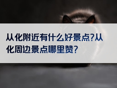 从化附近有什么好景点？从化周边景点哪里赞？