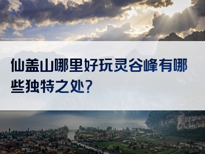 仙盖山哪里好玩灵谷峰有哪些独特之处？