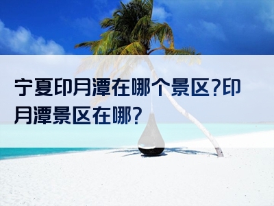 宁夏印月潭在哪个景区？印月潭景区在哪？