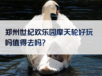 郑州世纪欢乐园摩天轮好玩吗值得去吗？