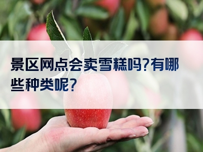 景区网点会卖雪糕吗？有哪些种类呢？