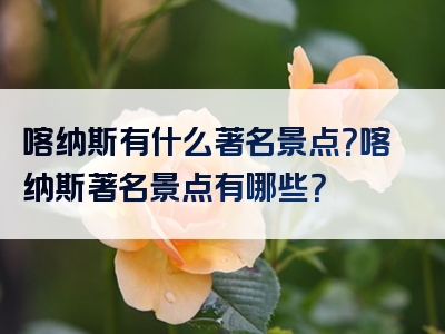 喀纳斯有什么著名景点？喀纳斯著名景点有哪些？