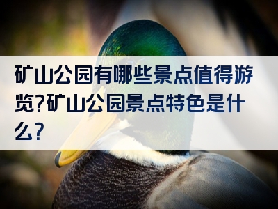 矿山公园有哪些景点值得游览？矿山公园景点特色是什么？