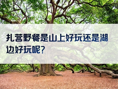 扎营野餐是山上好玩还是湖边好玩呢？