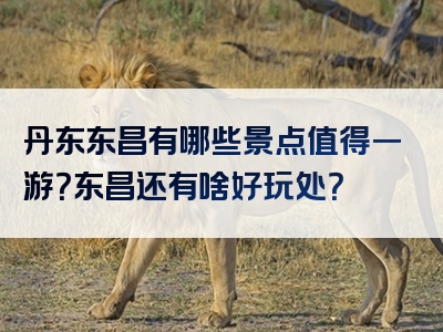 丹东东昌有哪些景点值得一游？东昌还有啥好玩处？
