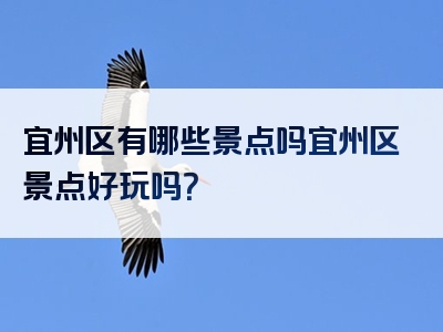 宜州区有哪些景点吗宜州区景点好玩吗？