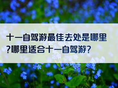 十一自驾游最佳去处是哪里？哪里适合十一自驾游？