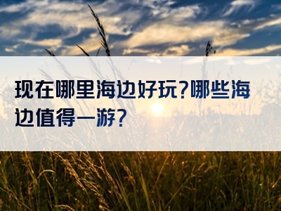 现在哪里海边好玩？哪些海边值得一游？
