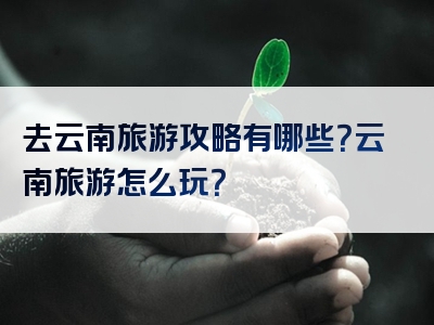 去云南旅游攻略有哪些？云南旅游怎么玩？
