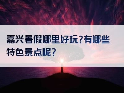 嘉兴暑假哪里好玩？有哪些特色景点呢？