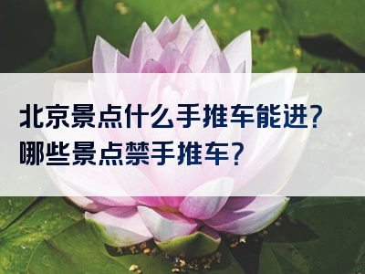 北京景点什么手推车能进？哪些景点禁手推车？