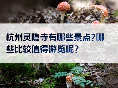杭州灵隐寺有哪些景点？哪些比较值得游览呢？